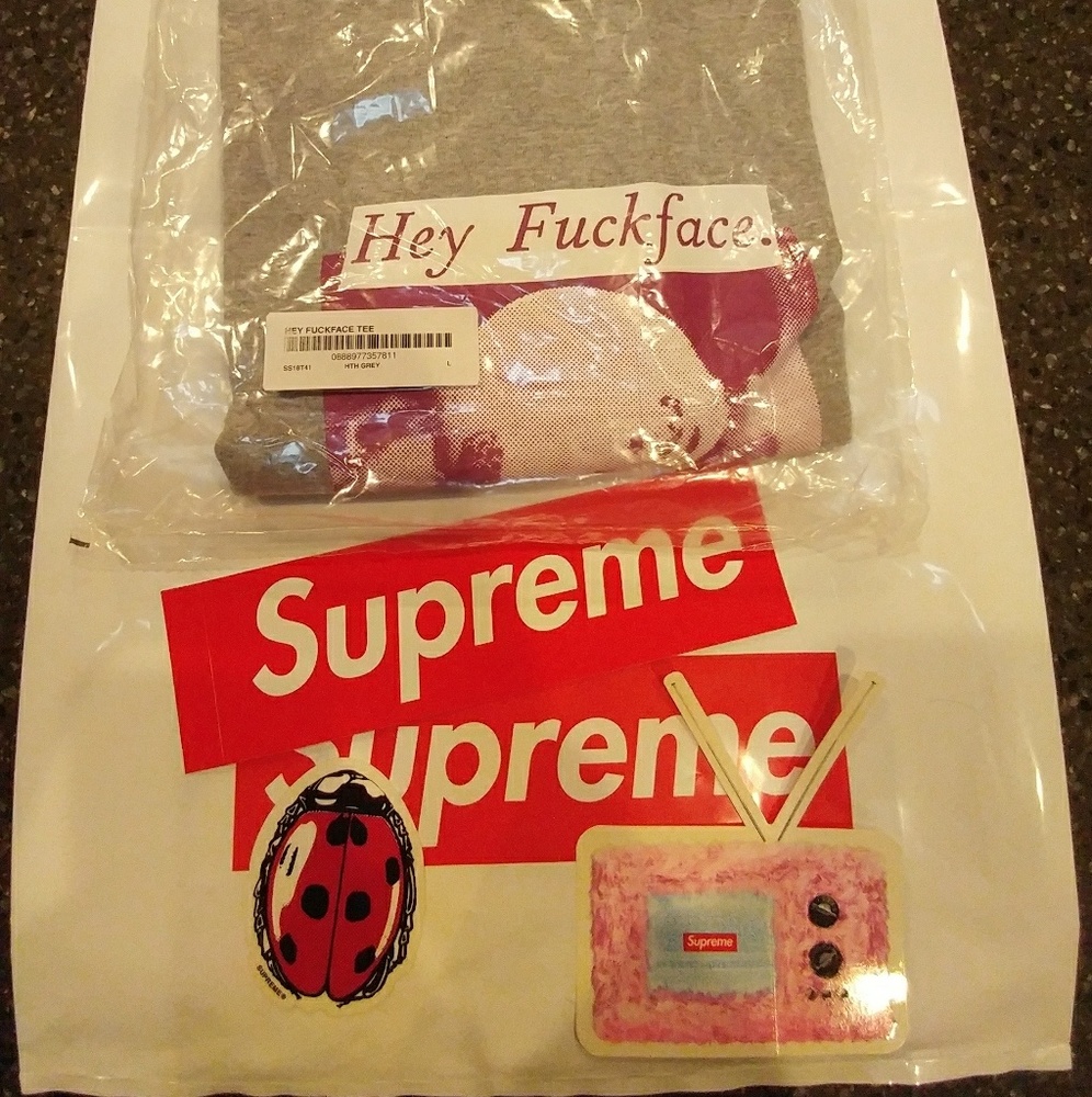 Supreme fu×k face tee brand new